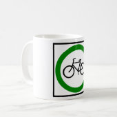 Mug Signe de route du trafic de bicyclette (Devant gauche)
