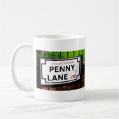 Mug Signe de ruelle de penny de la ville de Liverpool (Gauche)