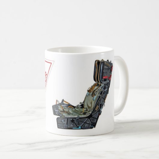 Mug Signe de siège éjectable de danger (Devant droit)