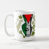 Mug Signe de victoire à la main Résistance Symbole Tri (Gauche)