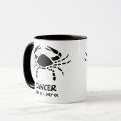 Mug Signe de zodiaque de Cancer (Devant gauche)