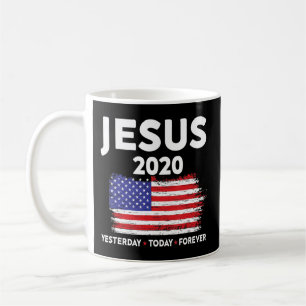 Mug Signe d'élection de Jésus 2020 États-Unis drapeau
