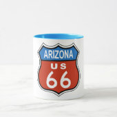 Mug Signe des USA 66 d'itinéraire de l'Arizona (Centre)