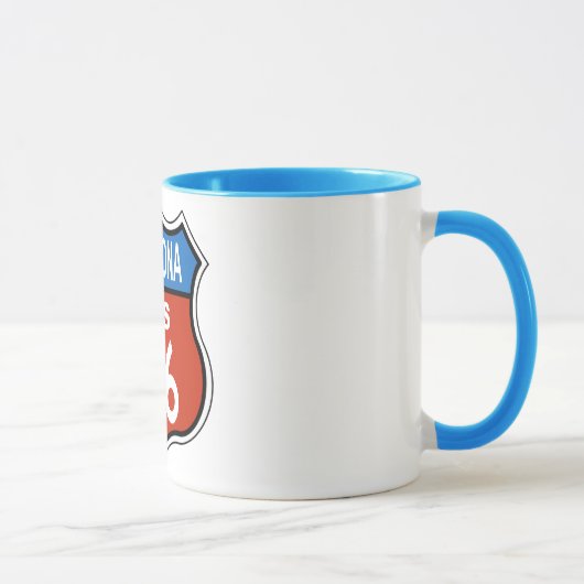 Mug Signe des USA 66 d'itinéraire de l'Arizona (Droite)