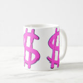 Mug Signe dollar rose (Devant droit)