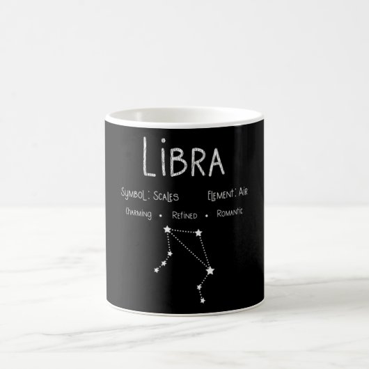 Mug Signe du zodiaque Balance Constellation Cadeau d'a (Centre)