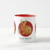 Mug Signe du zodiaque chinois du lapin Horoscope Const (Centre)