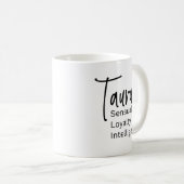 Mug signe du zodiaque du taurus signes positifs (Devant droit)