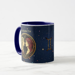 Mug Signe du zodiaque Gémeaux jumeaux pour femmes