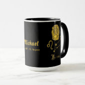 Mug Signe du zodiaque Lion - (Devant droit)