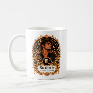Mug Signe du zodiaque Scorpion - Édition Or /Tasse pou