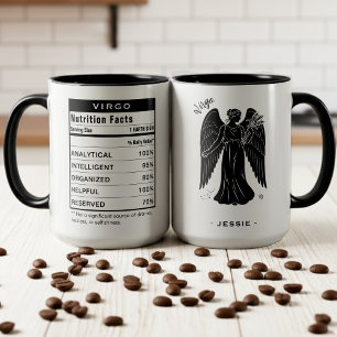 Mug Signe du zodiaque Vierge Faits nutritionnels Astro