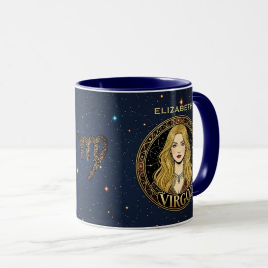 Mug Signe du zodiaque Vierge Vierge (Devant droit)