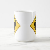 Mug Signe femelle violent de bande dessinée (Centre)
