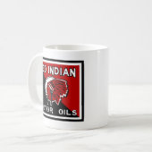Mug Signe indien rouge de cru d'huiles de moteur (Devant gauche)