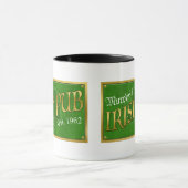 Mug Signe irlandais personnalisé de Pub (Centre)