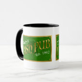 Mug Signe irlandais personnalisé de Pub (Devant gauche)