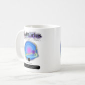 Mug Signe moderne Zodiac Sagittarius Citation Élément  (Devant gauche)