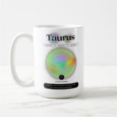 Mug Signe moderne Zodiac Taurus Citation Élément Terre (Gauche)