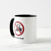 Mug Signe Pas De Levage De Fourche (Devant gauche)