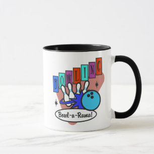 Mug signe rétro bowl-a-rama, signe rétro bowl-a-rama