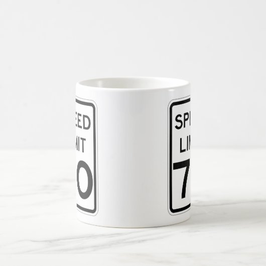 Mug SIGNE TRÈS FUN 70 MPH Road Coffee Cup (Centre)