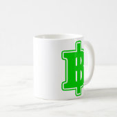Mug SIGNE VERT BAHT ฿ devises thaïlandaises ฿ (Devant droit)