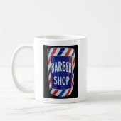 Mug Signe vintage de raseur-coiffeur (Gauche)