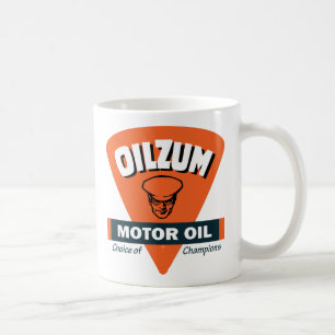 Mug Signe vintage d'huile de moteur d'Oilzum