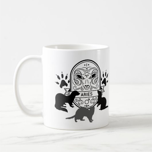 Mug Signe zodiaque et animaux de compagnie corresponda (Gauche)