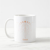 Mug Signe zodiaque Gemini Gemini de couleur modifiable (Gauche)