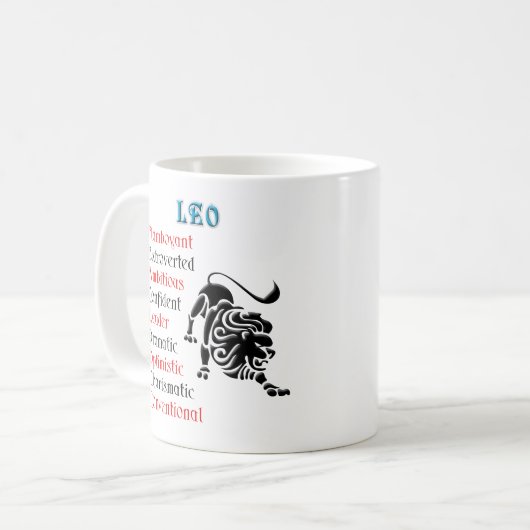 Mug SIGNE Zodiaque Léo Horoscope (Devant gauche)