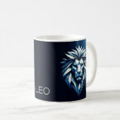 Mug Signe zodiaque LEO, motif géométrique, apparence m (Devant droit)