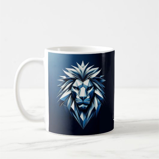 Mug Signe zodiaque LEO, motif géométrique, apparence m (Gauche)
