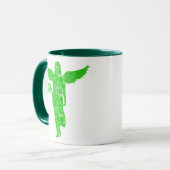 Mug Signe zodiaque pour la virgo dans les tons verts (Devant gauche)