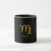 Mug SIGNE Zodiaque Vierge Jaune doré Boue personnalisa (Centre)