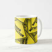 Mug Signes de construction en cours (Devant droit)