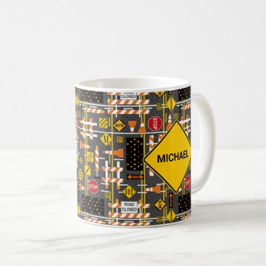 Mug Signes de construction routière (Devant droit)