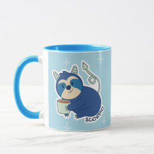 MUG SIGNES DE ZODIAC AVEC PARASOLS ET SCORPIO DE CAFÉ