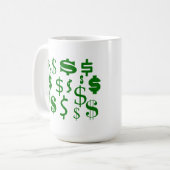 Mug Signes dollar (Devant gauche)