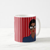 Mug Signes dollar patron ajoute nom afro-américain (Devant droit)