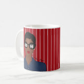 Mug Signes dollar patron ajoute nom afro-américain (Devant gauche)