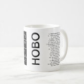 Mug Signes et symboles de clochard avec des (Devant droit)