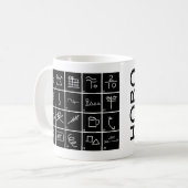 Mug Signes et symboles de clochard avec des (Devant gauche)