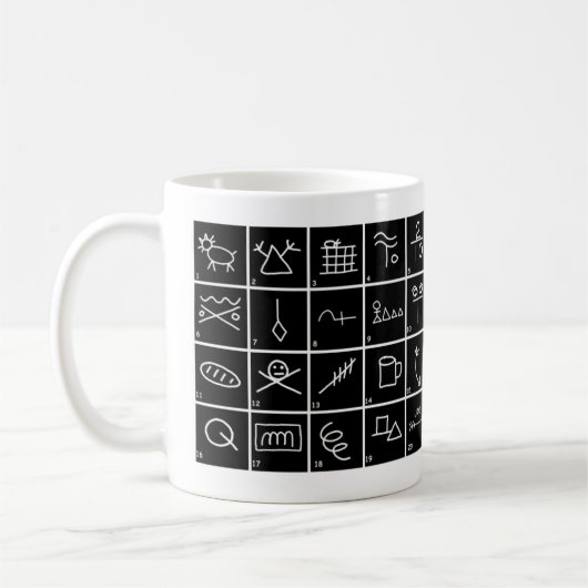 Mug Signes et symboles de clochard avec des (Gauche)