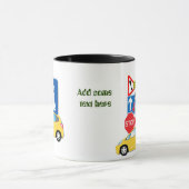 Mug Signes routiers et automobile jaune (Centre)