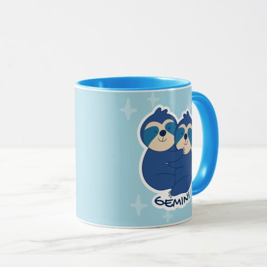 MUG SIGNES ZODIAC AVEC PARCOURS ET GEMINI DE CAFÉ (Devant droit)