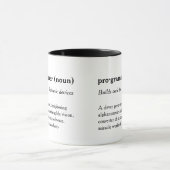 Mug Signification de dictionnaire de texte de coutume (Centre)