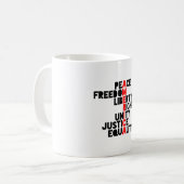Mug Signification de l'Amérique anti-trump (Devant gauche)