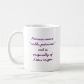 Mug Signification de Patricia (Gauche)